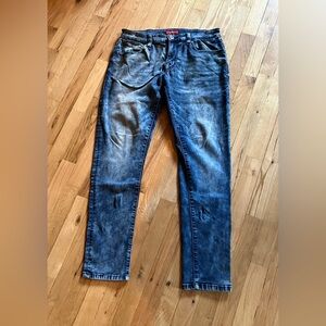 Guess Men's Washed Blue Slim Jeans